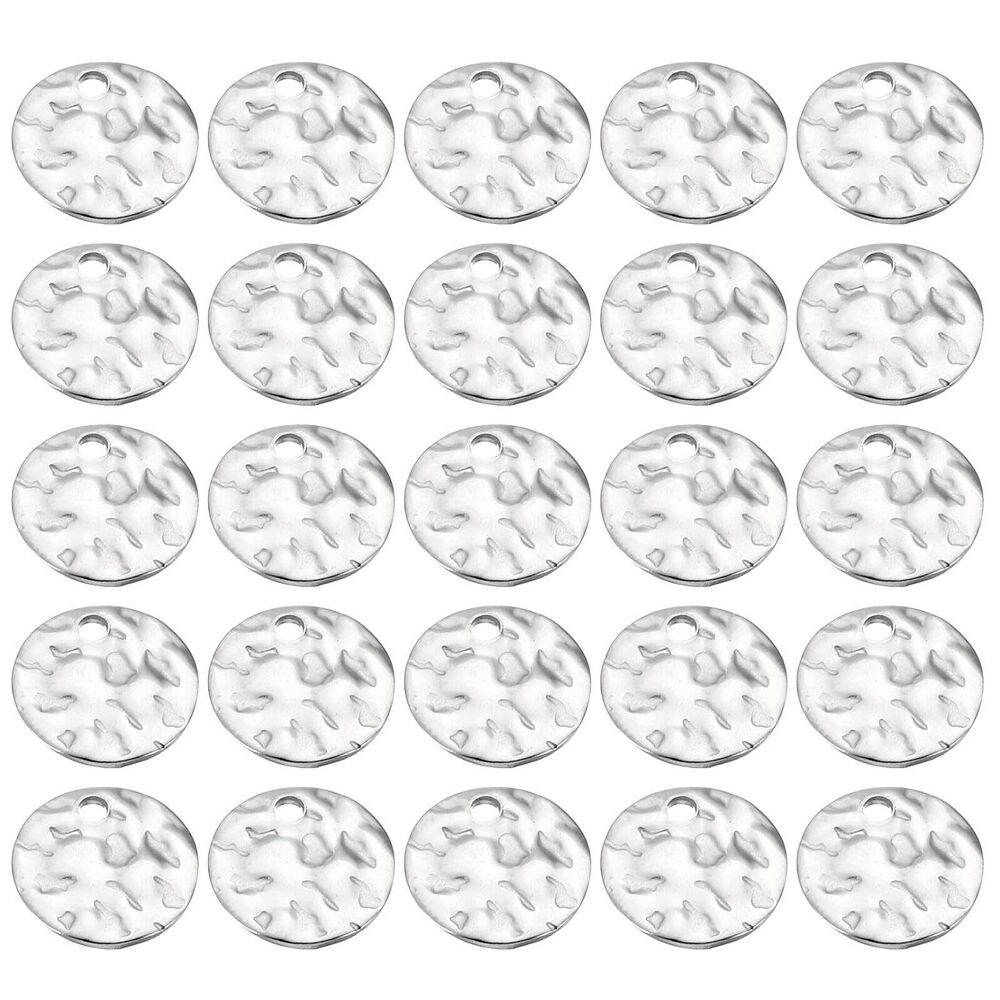 9045 10mm Steel Disc, 200pcs Round Charm Metal Stamping Blanks Tags